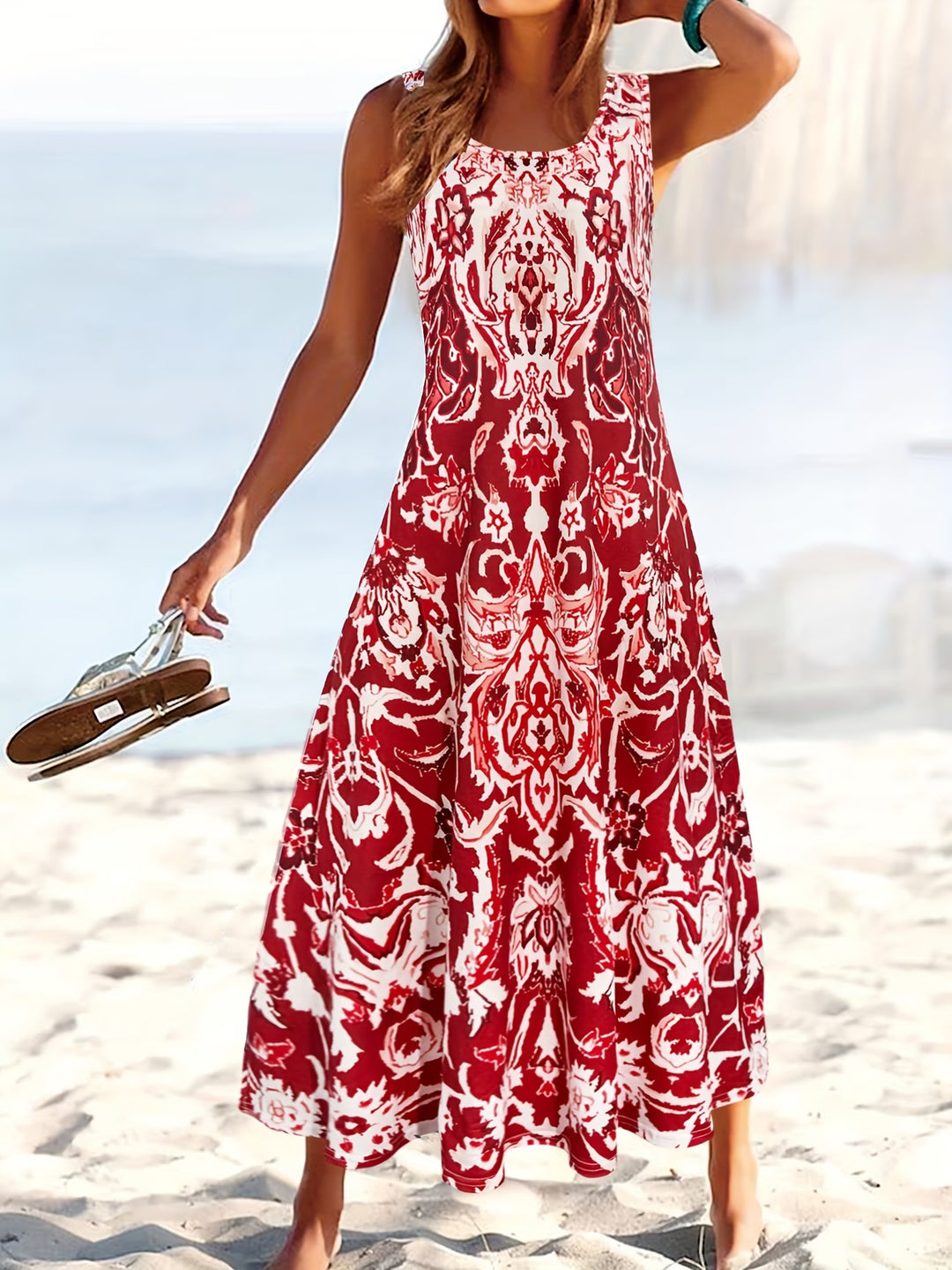 Yvonne | Sleeveless Floral Summer Dress