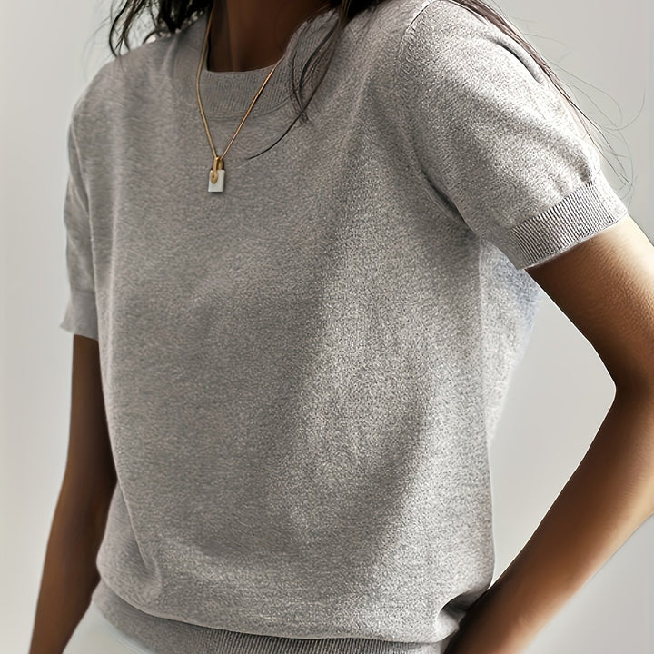 Tabitha | Softly Draped Short-Sleeve Top
