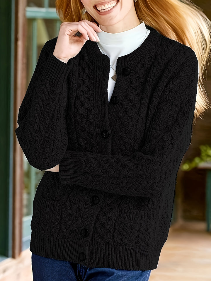 Winifred | Textured Button-Front Cardigan