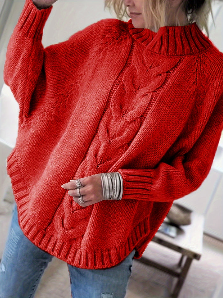 Judith | Cable-Knit High-Neck Sweater