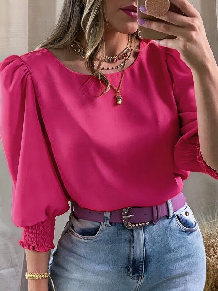 Gwyneth | Elegant Puff-Sleeve Blouse