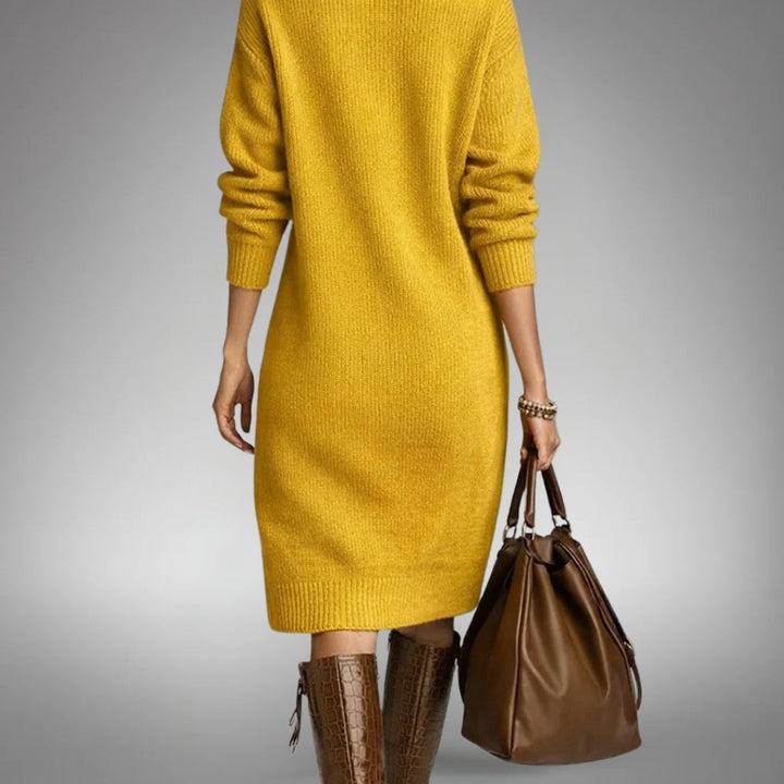 Naomi | Sophisticated High Neck Dress