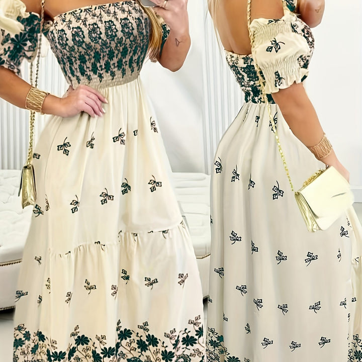 Gwendolyn | Off-Shoulder Floral Maxi Dress