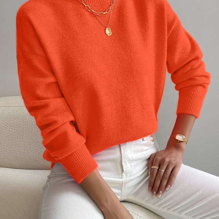 Simone | Relaxed Mock Neck Jumper
