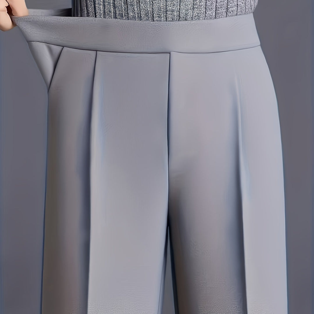 Marlene | High-Waisted Straight-Leg Trousers