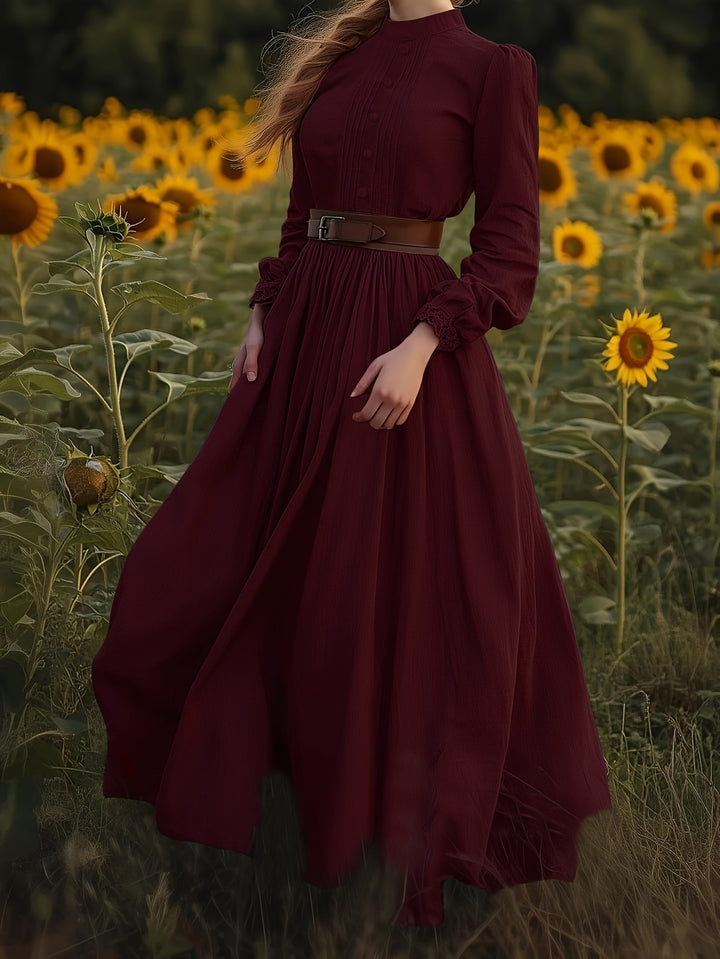 Susannah | Romantic High-Neck Maxi Dress