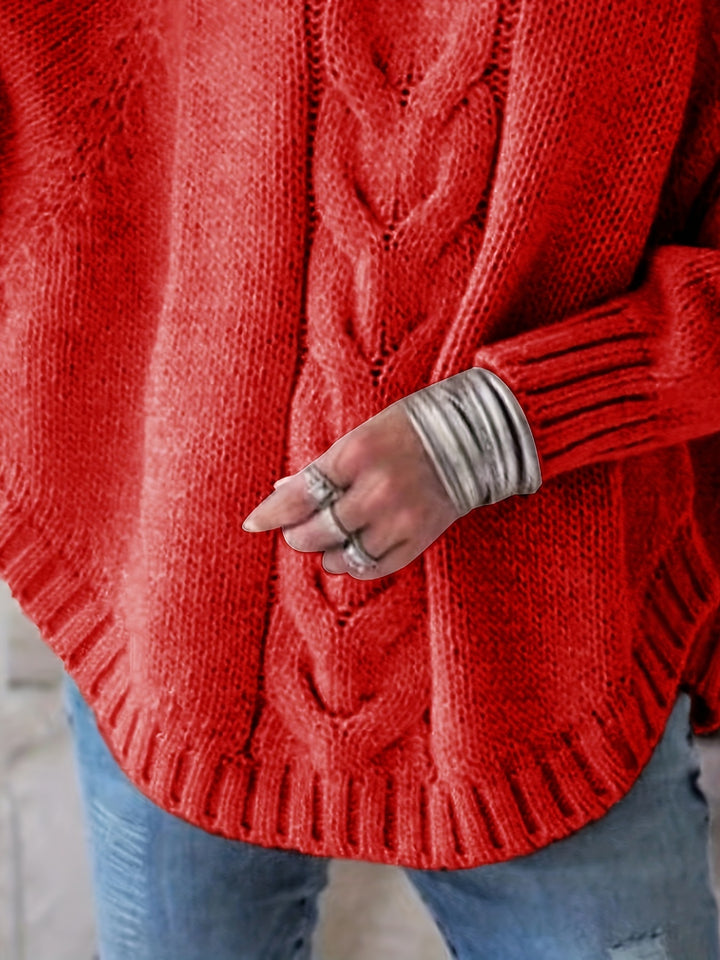 Judith | Cable-Knit High-Neck Sweater