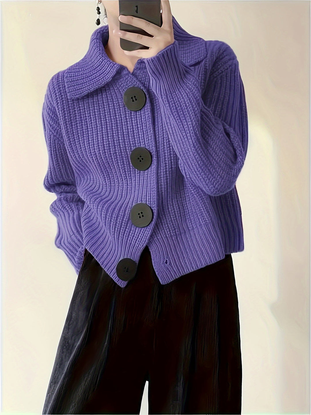 Lorna | Relaxed Collared Cardigan