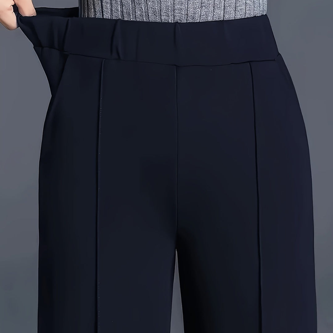 Marlene | High-Waisted Straight-Leg Trousers