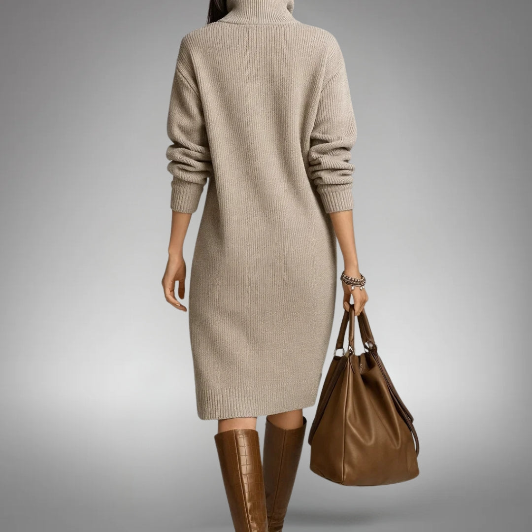 Naomi | Sophisticated High Neck Dress