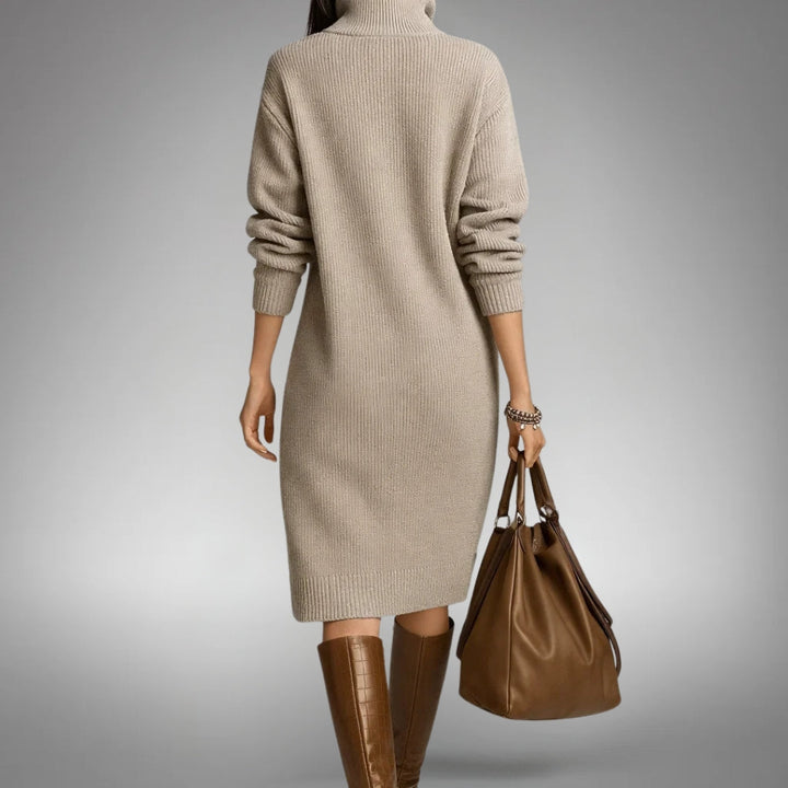 Naomi | Sophisticated High Neck Dress
