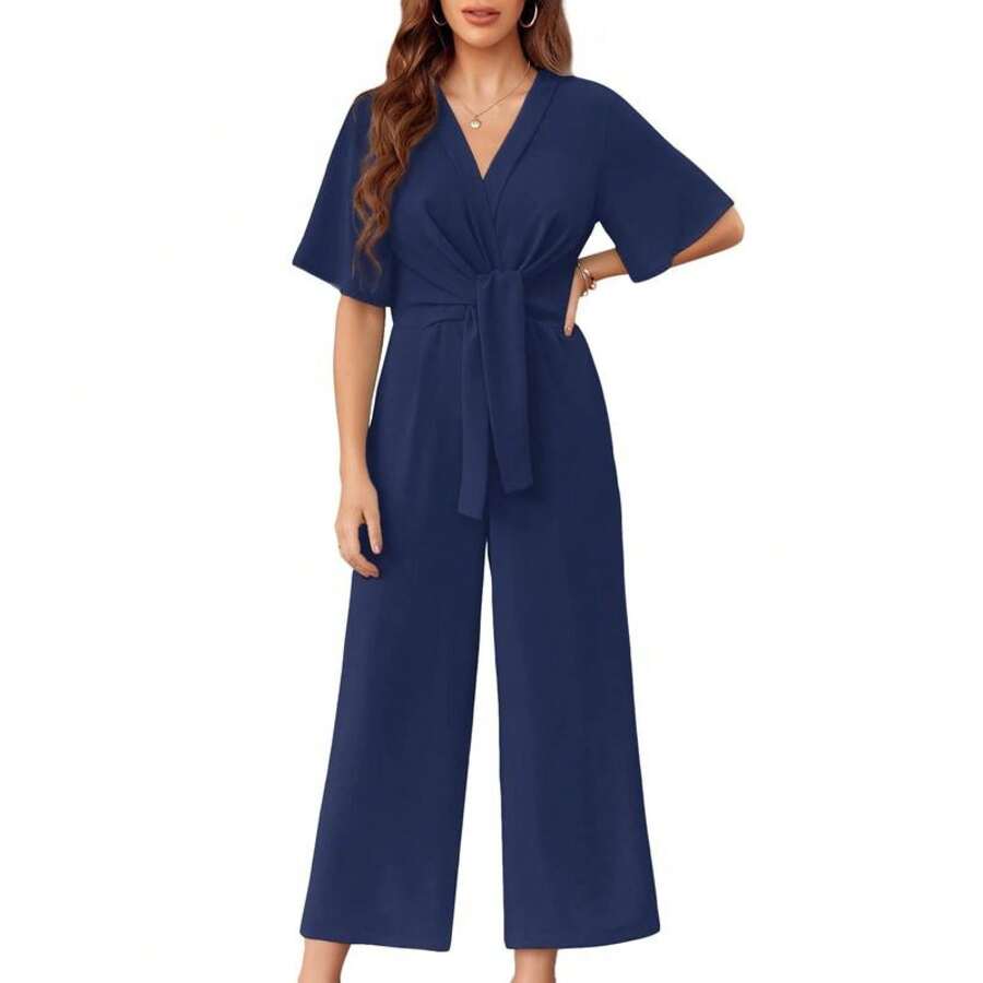 Beatrice | Elegant Summer Tie Knot Jumpsuits