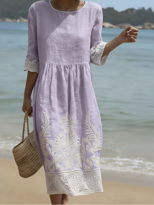 Tiffy | Short Sleeve Floral Dress
