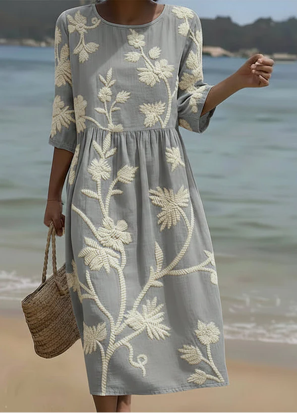 Ashley | Floral Wrap Midi Dress