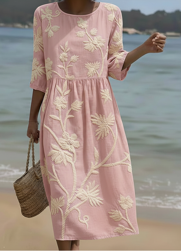 Phoebe | Ruffle Floral Midi Dress