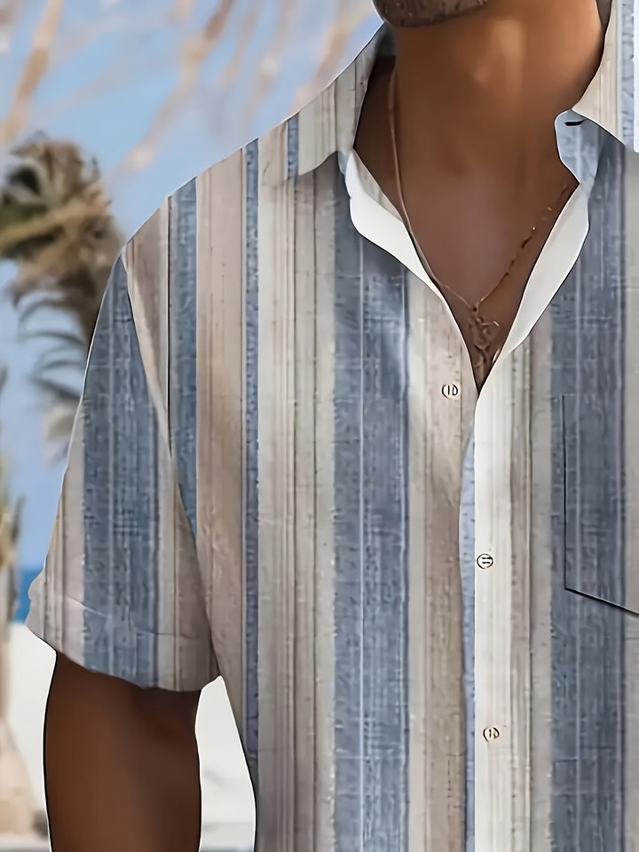 Sullivan | Coastal Striped Short Sleeve Shirt