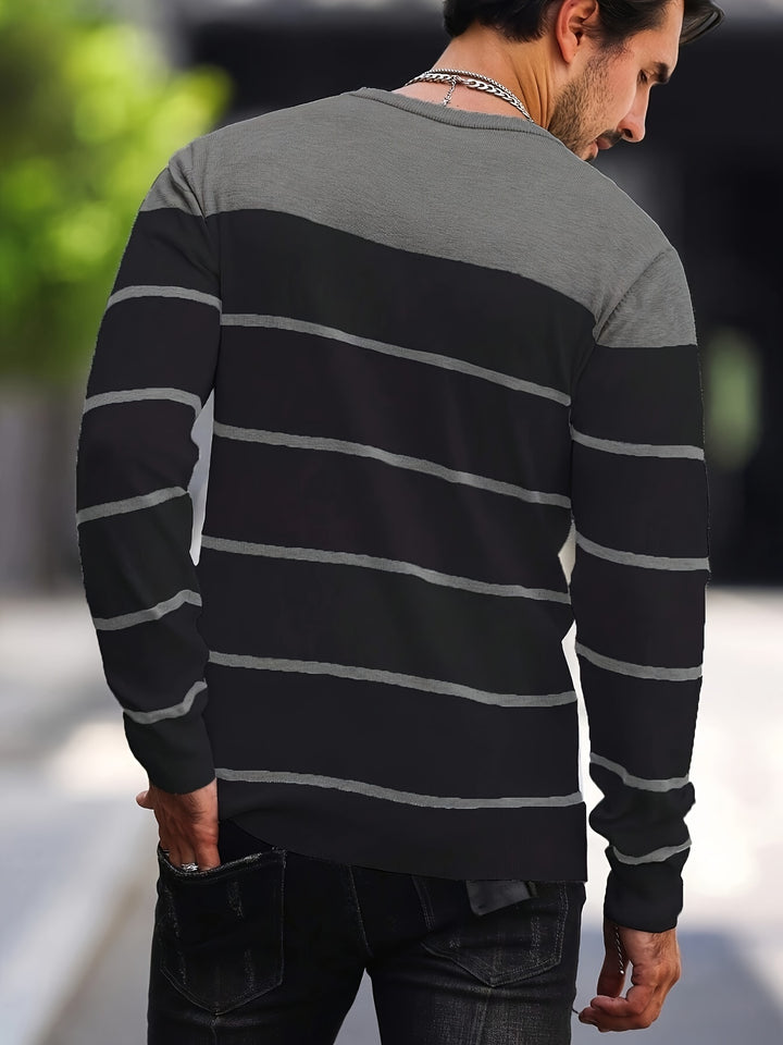 Rory | Colour-Block Striped Pullover