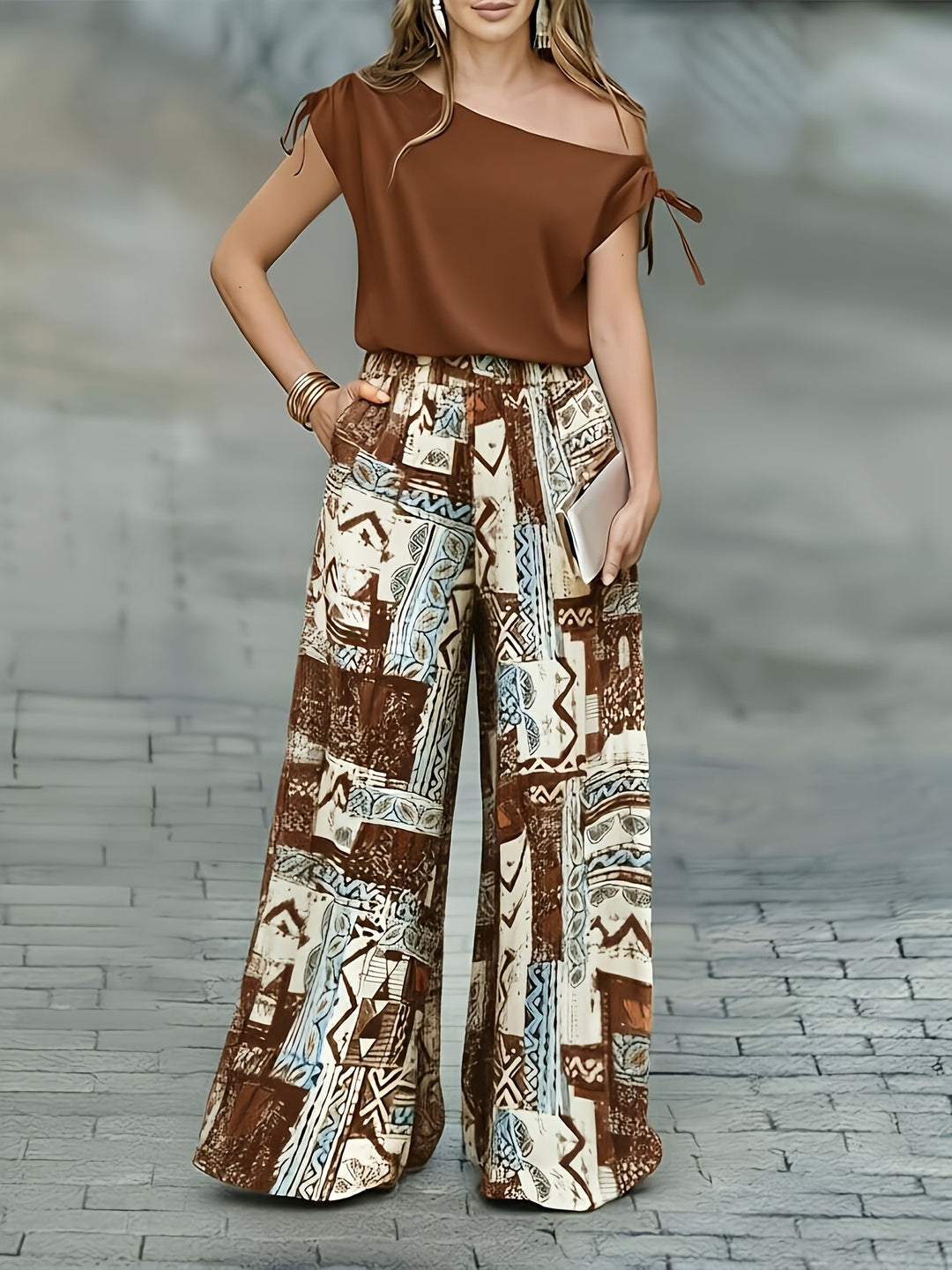 Corinna | Elegant Wide-Leg Two-Piece Set
