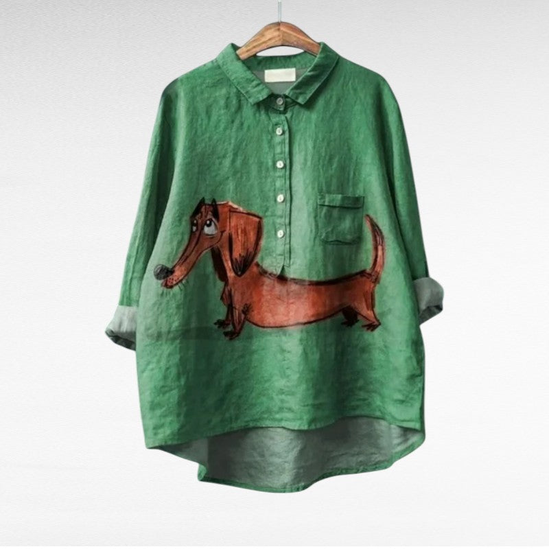 Meliora | Vintage Chic Dog Blouse