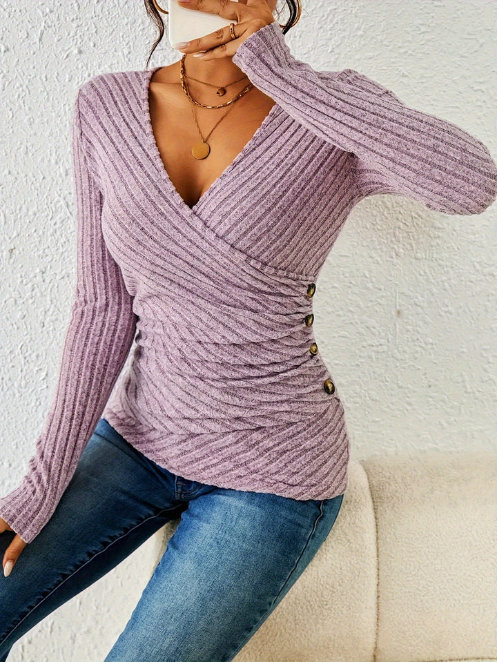 Josie | Softly Ribbed Long Sleeve Top