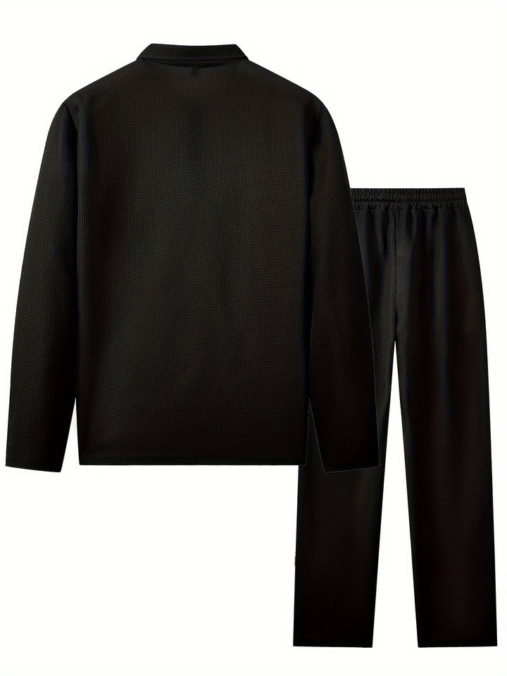 Xavier | Relaxed Waffle-Knit Two-Piece Set