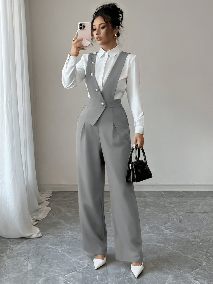 Tamsin | Tailored Wide-Leg Jumpsuit