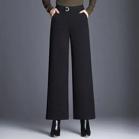Jenny | Checked Wide-Leg Trousers