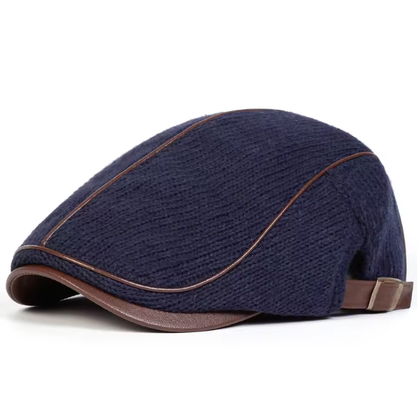 Nelson | Contrast Stitch Flat Cap