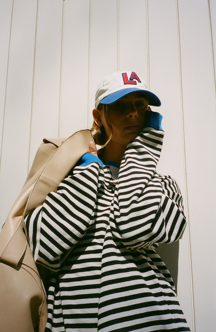 Rosemary | Striped Round-Neck Sweatshirt