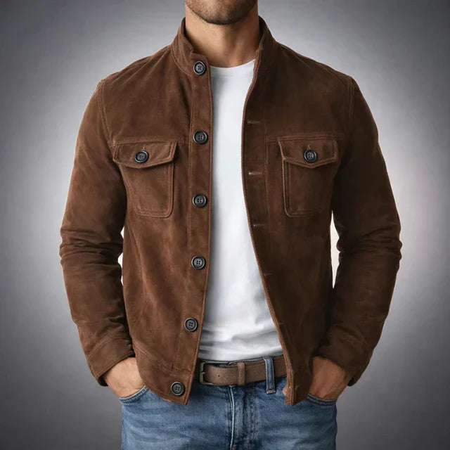 Freddie | Classic Pocket Suede Jacket