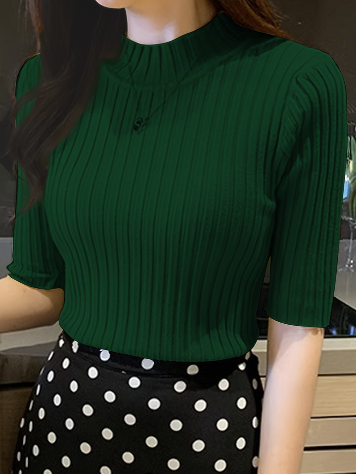 Whitney | Refined Mock-Neck Top