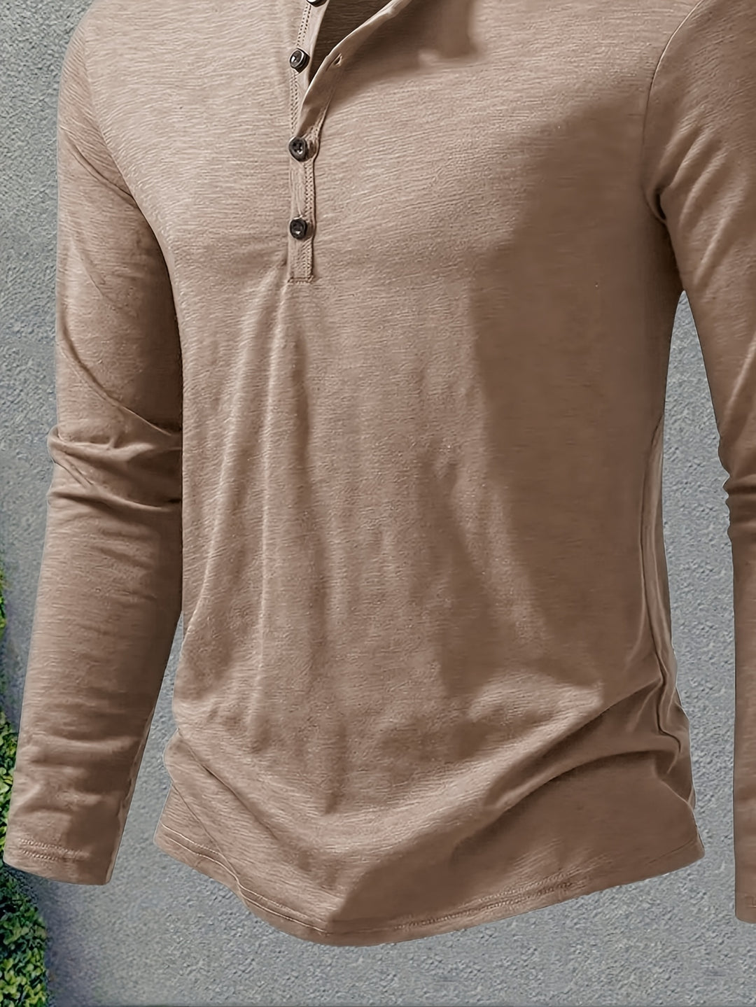 Rhys | Button-Placket Long-Sleeve Henley