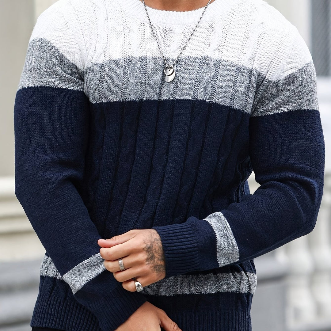 Nigel | Textured Cable-Knit Jumper