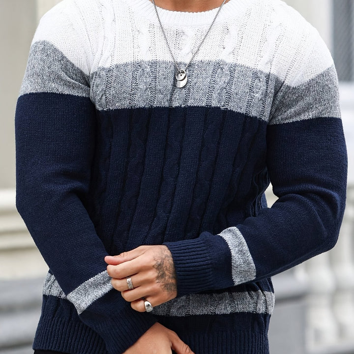 Nigel | Textured Cable-Knit Jumper
