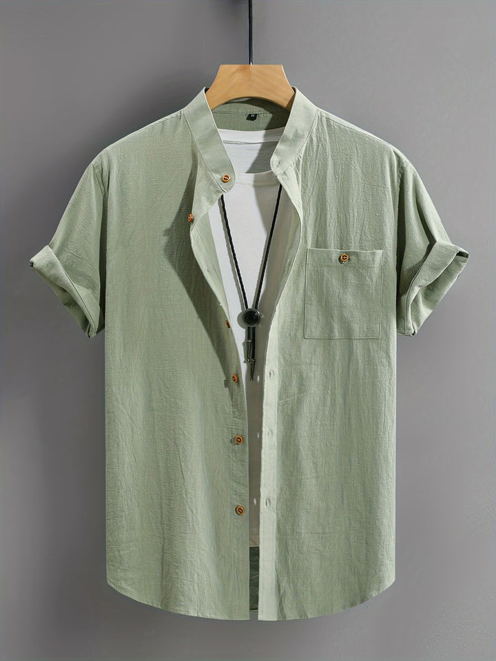 Alaric | Casual Button Short Sleeve Shirt