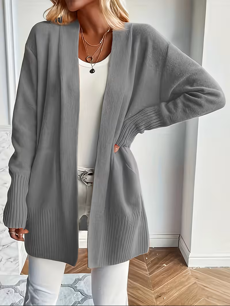 Sabine | Draped Open-Front Cardigan