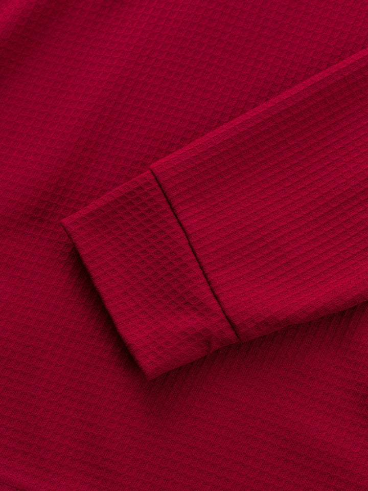 Sawyer | Textured Contrast Henley Shirt