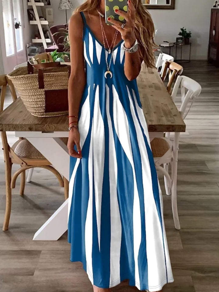 Quinn | Stylish Thin Straps V-Neck Dress