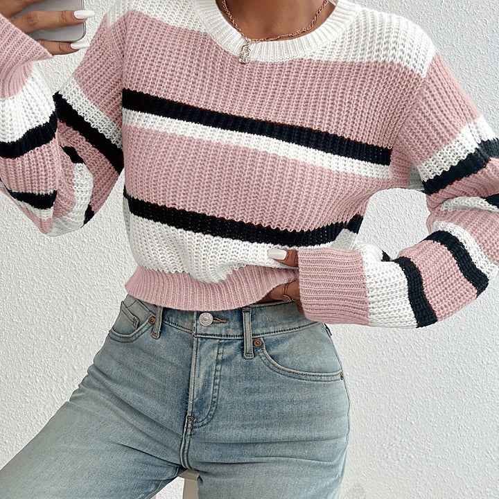 Linnea | Striped Round-Neck Sweater