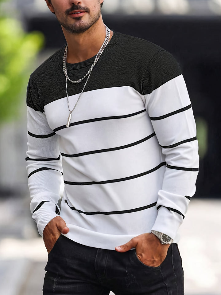 Rory | Colour-Block Striped Pullover