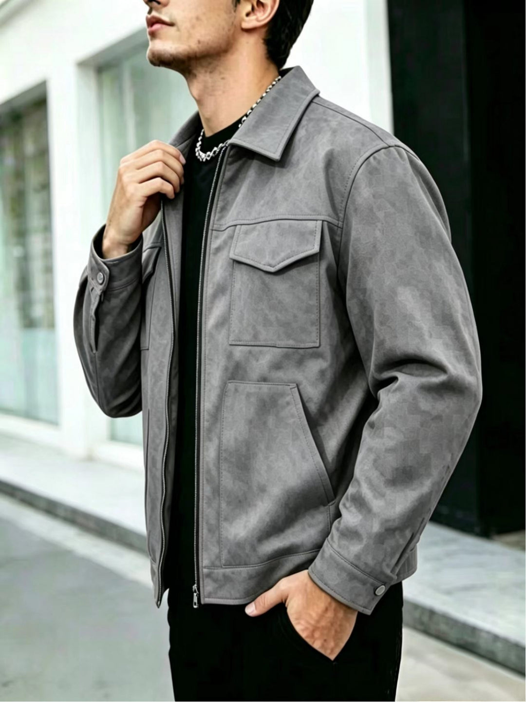 Alaric | Collared Utility Jacket