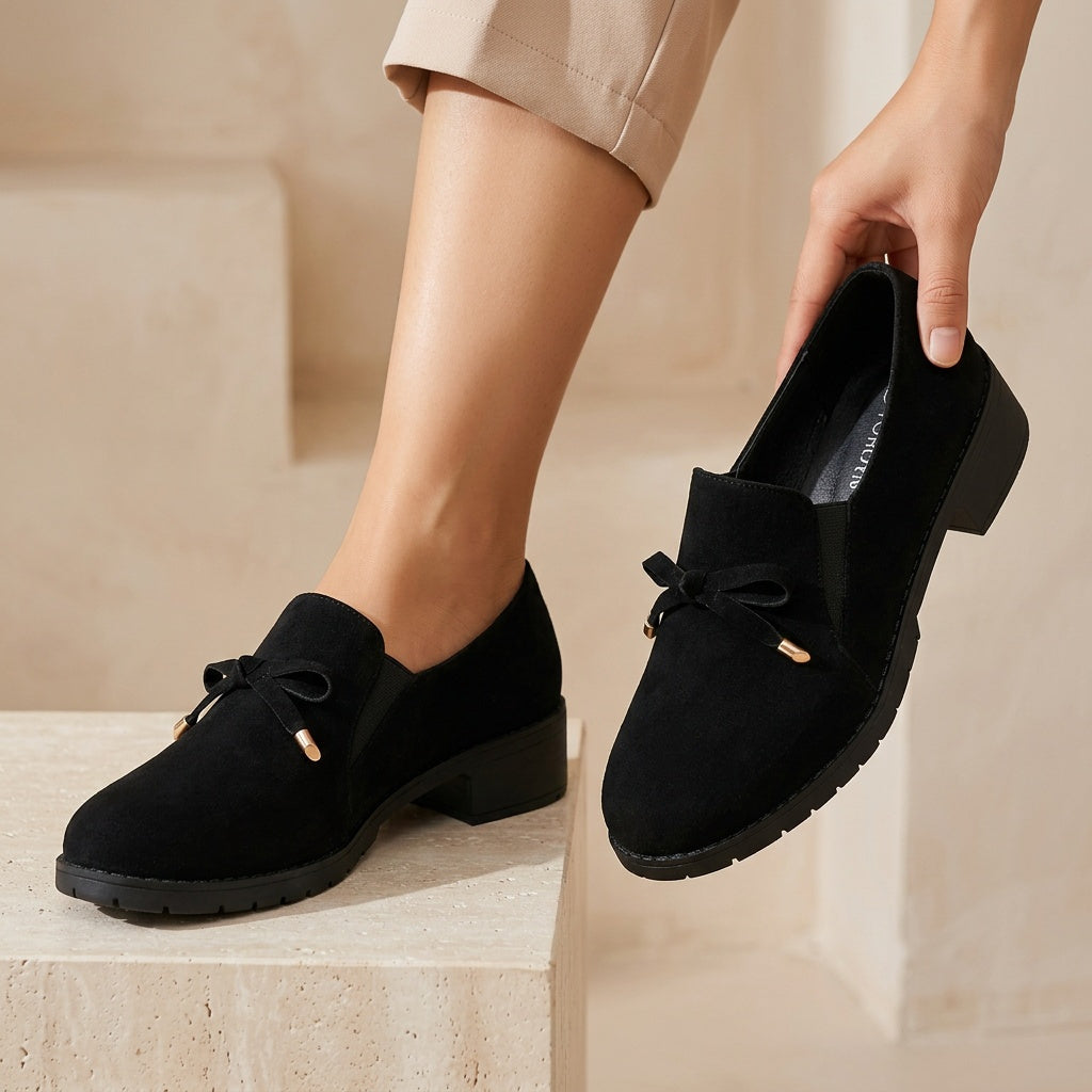 Susannah | Bow-Detail Slip-On Loafers