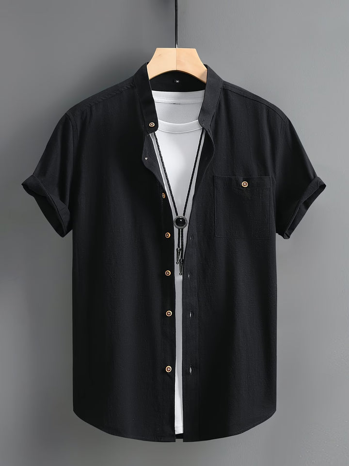 Alaric | Casual Button Short Sleeve Shirt