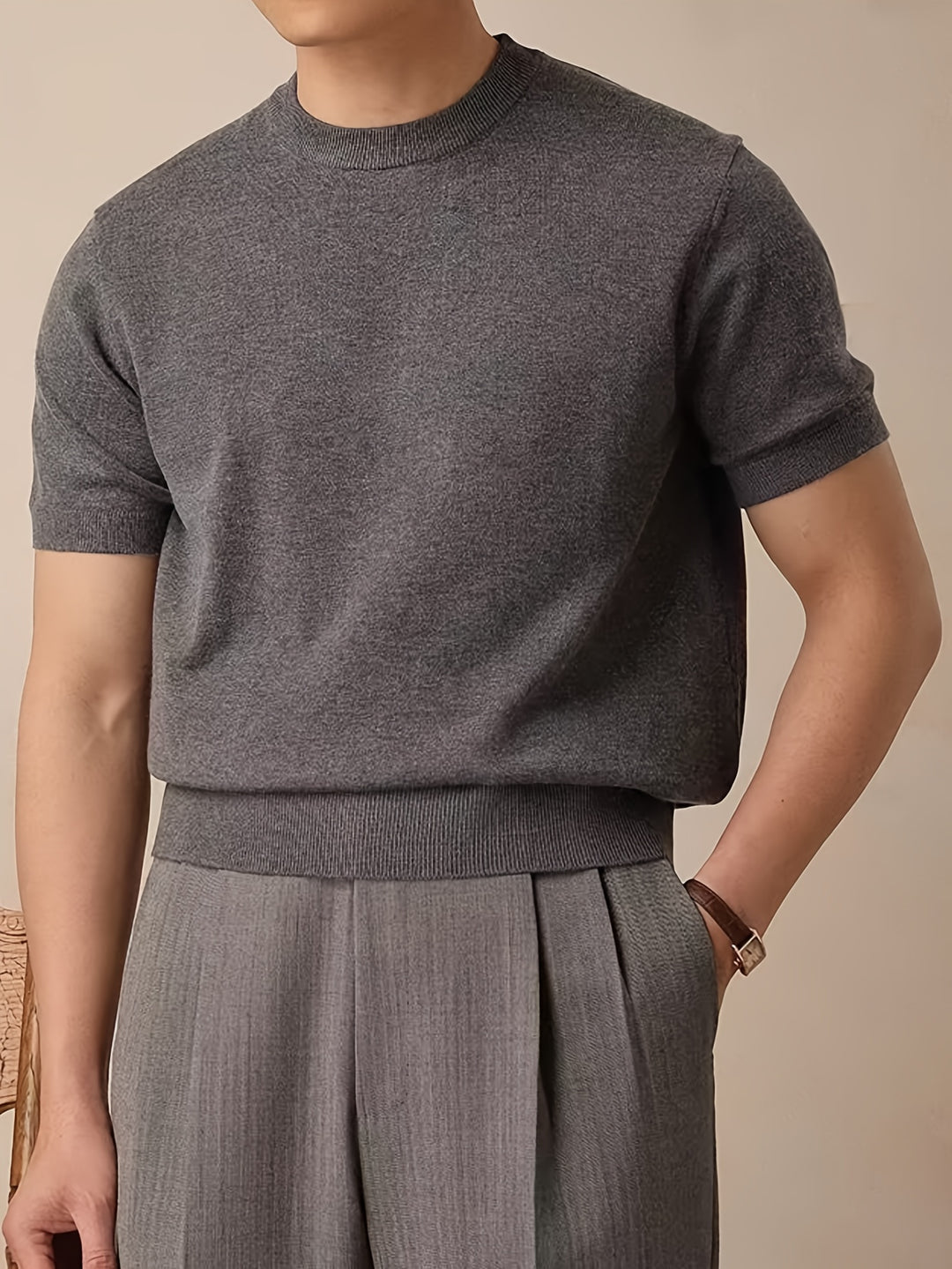 Rowland | Refined Short-Sleeve Knit Top