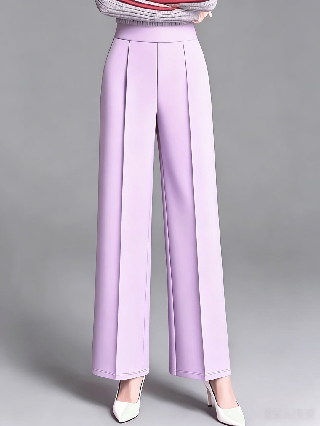 Marlene | High-Waisted Straight-Leg Trousers