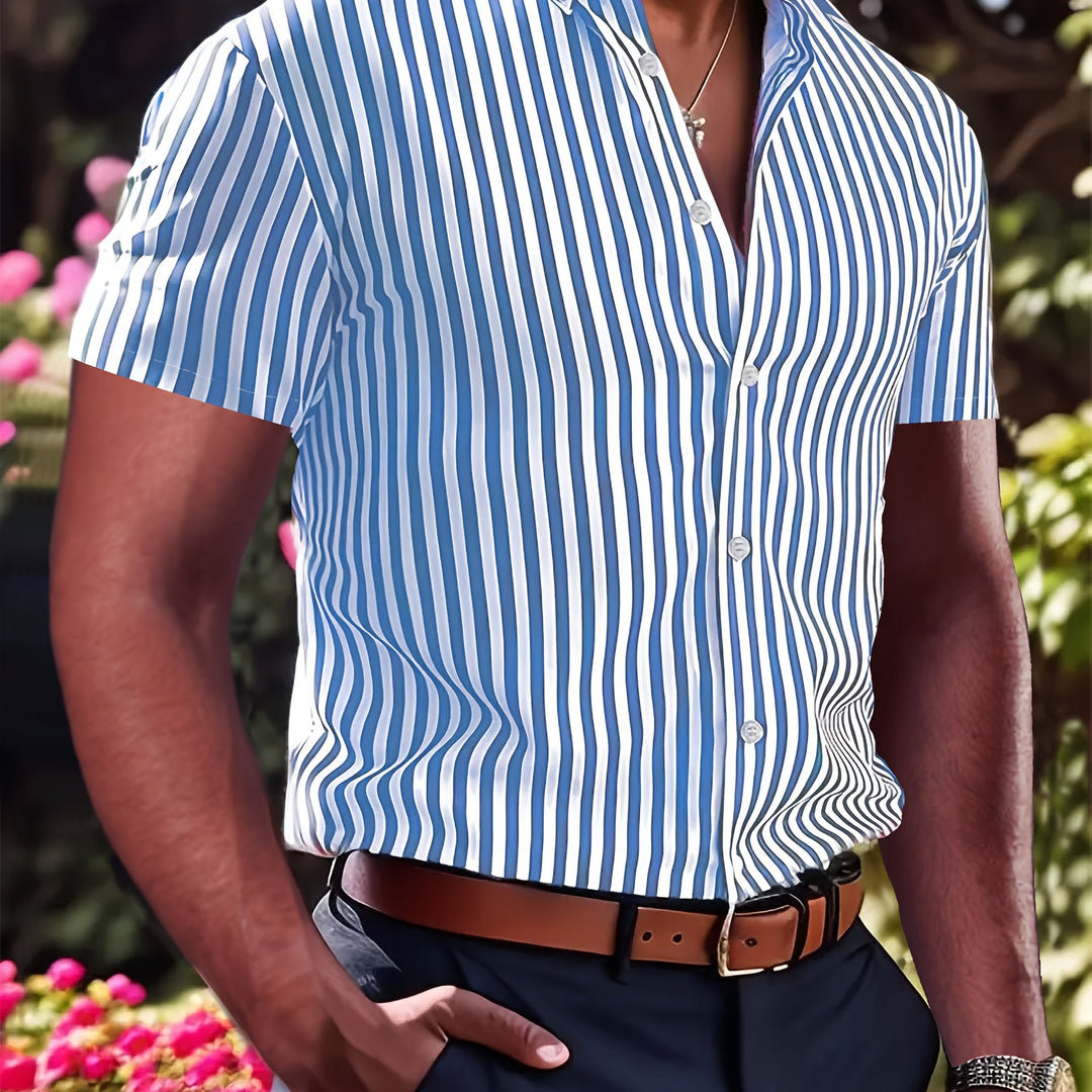 Owen | Refined Striped Short Sleeve Shirt