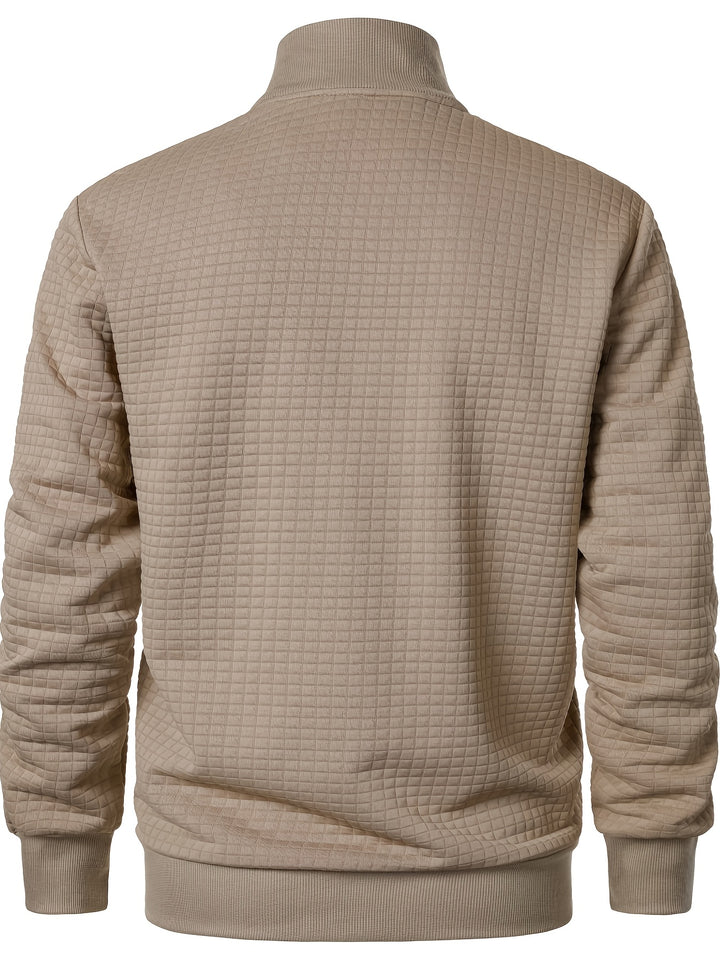 Grayson | Textured Stand-Collar Jacket