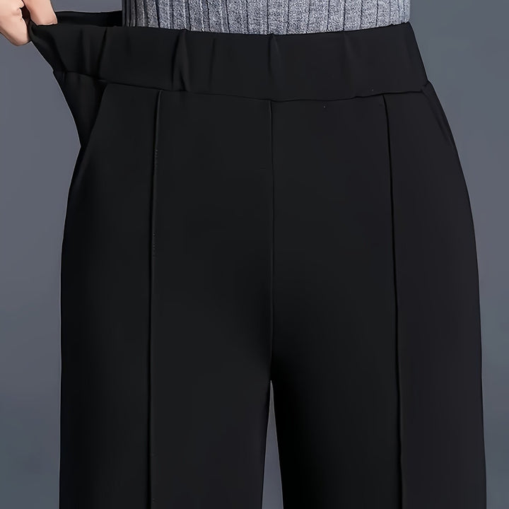 Marlene | High-Waisted Straight-Leg Trousers