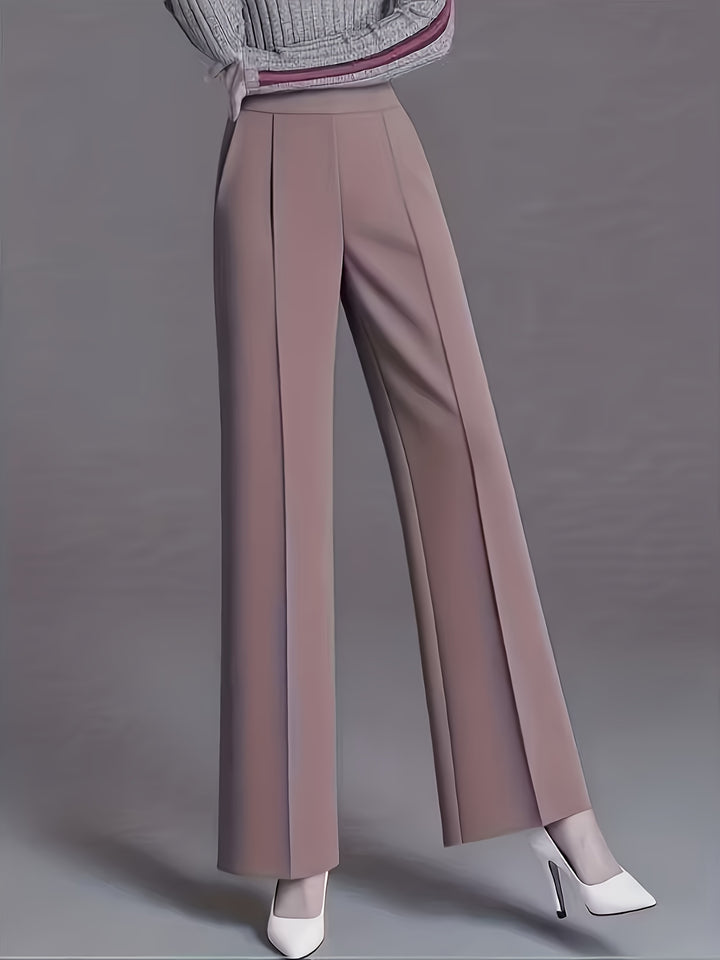 Marlene | High-Waisted Straight-Leg Trousers