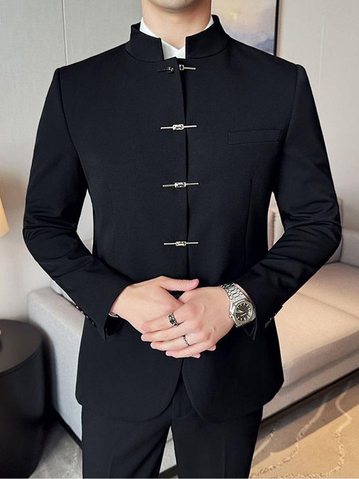Reid | Refined Stand-Collar Suit Jacket